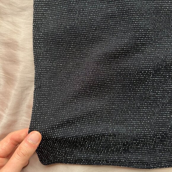 PrettyLittleThing Black Sparkle Mini Dress - Size S - Picture 4 of 5